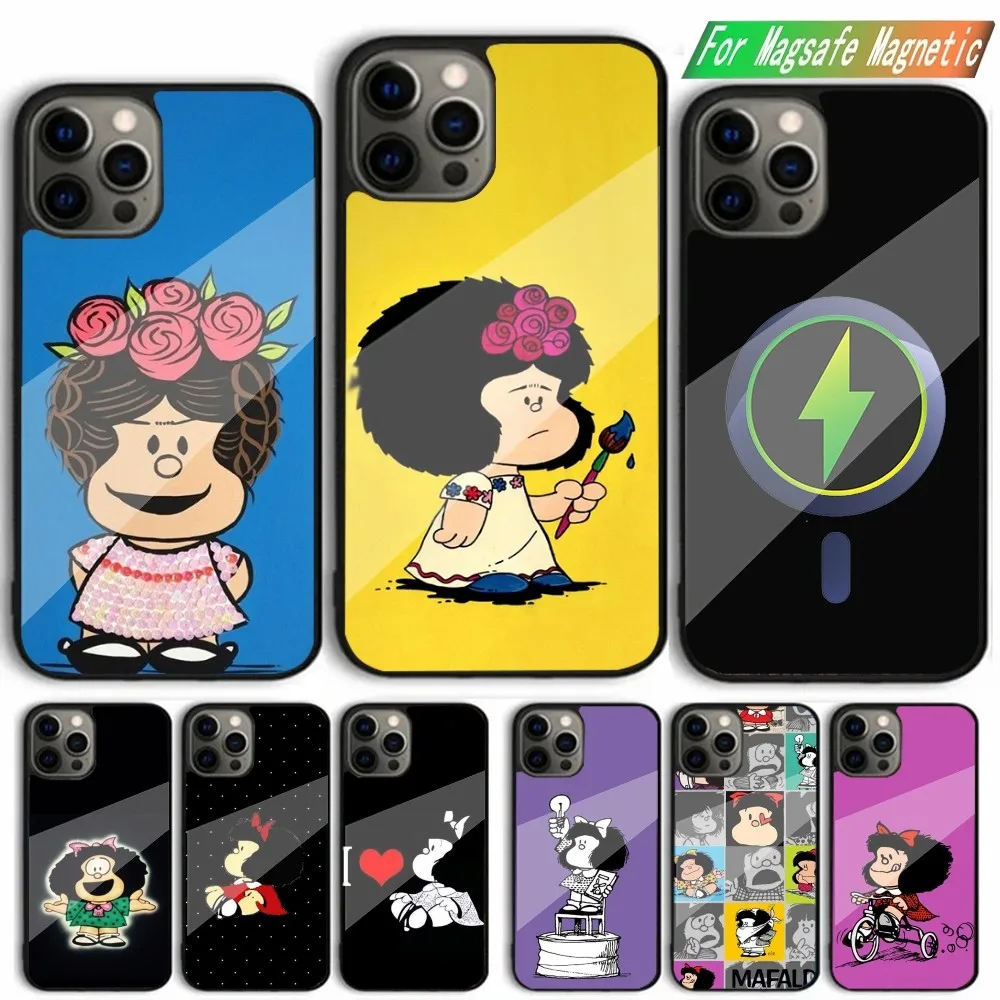 

Cute M-Mafalda-a Cartoon Phone Case For iPhone 15,14,13,12,11,Plus,Pro,Max Mini Magsafe Magnetic Wireless Charging