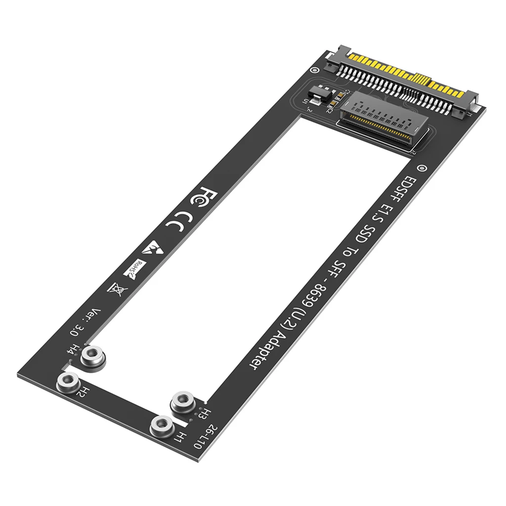 

Адаптер-переходник U.2 SFF-8639 на NVMe EDSFF 1U GEN-Z для SSD E1.S (9.5мм/15мм/25мм) серии P4511