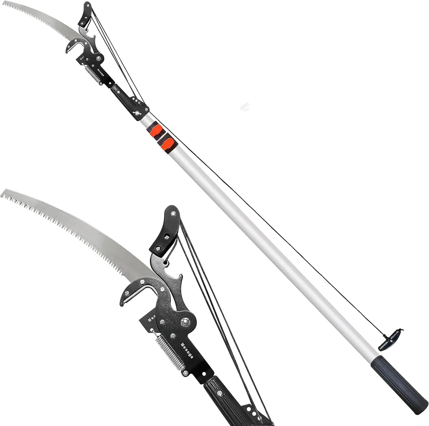 

5-13Ft Tree Trimmer Telescopic, Pole Saw & Pruner For Trimming, Pruning Saw Extendable, Long Handle Clippers Branch Cutter,