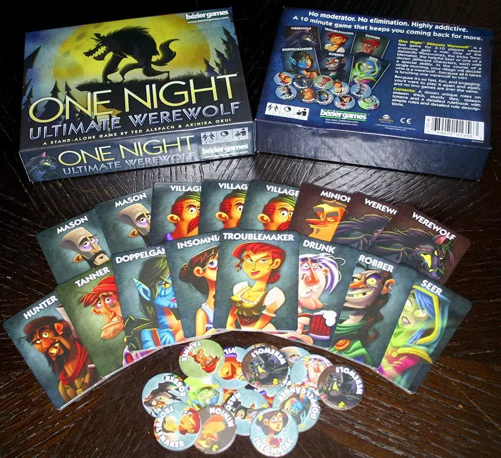 One Night Ultimate Werewolf - a fun party game suitable for children and adults | Participate in social inference | Fast paced g