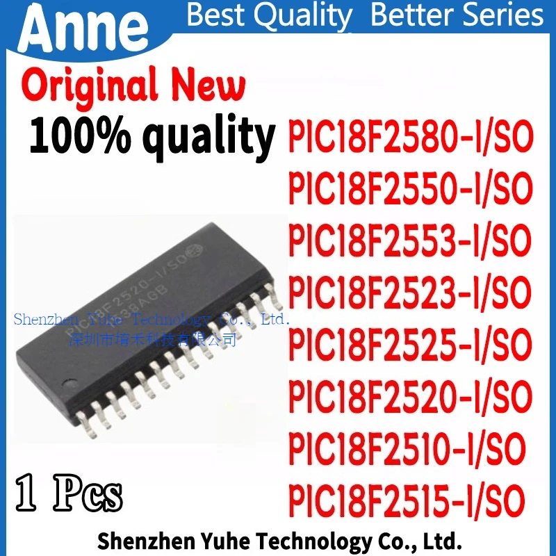 PIC18F2580-I/SO PIC18F2550-I/SO PIC18F2553-I/SO PIC18F2523-I/SO PIC18F2525-I/SO PIC18F2520-I/SO PIC18F2510-I/SO PIC18F2515-I/SO