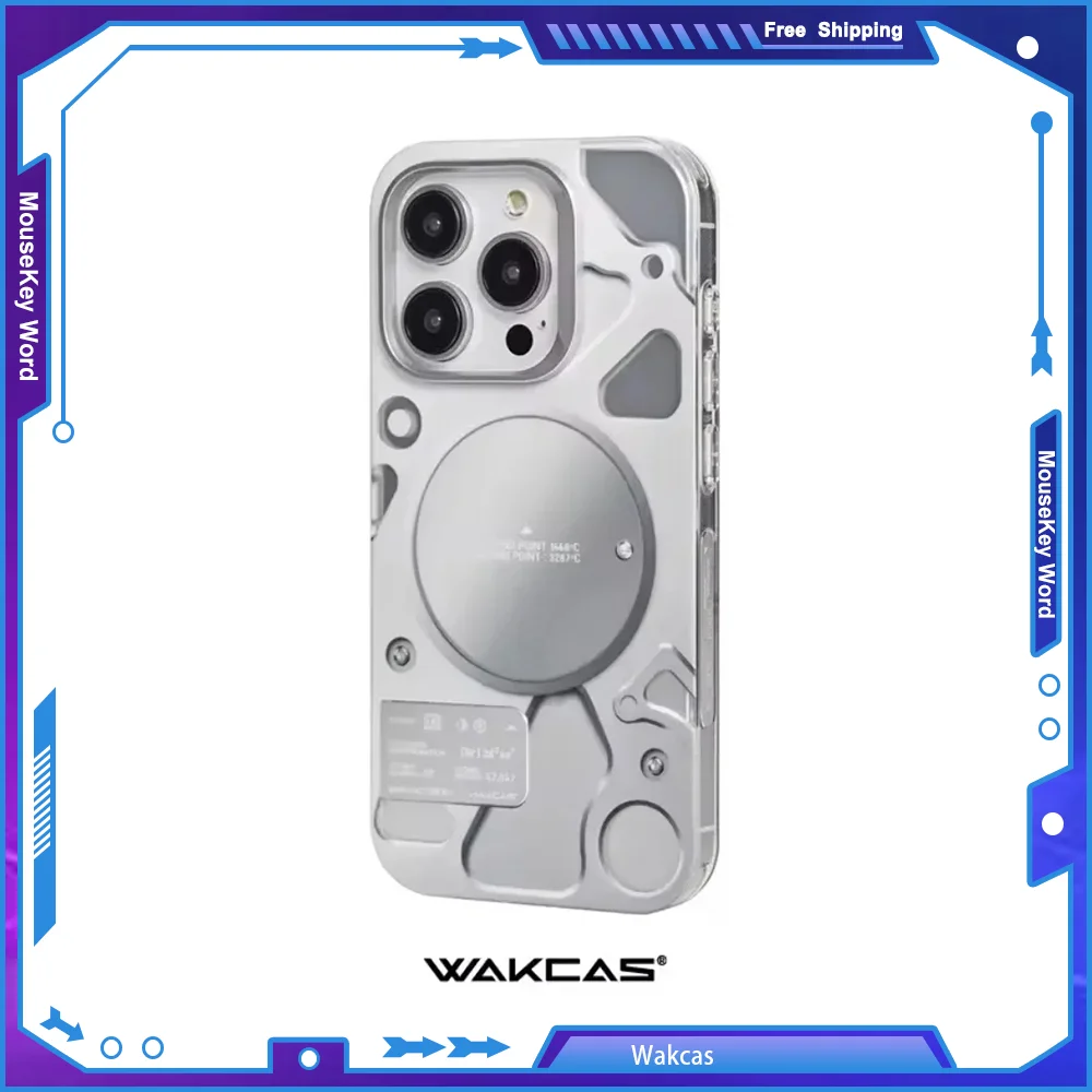 Wakcas Mobile Phone Case Magsafe Iphone Gift Magnetic frosted skin-friendly for iPhone 15/14/13 Pro Max Bracket Original Design