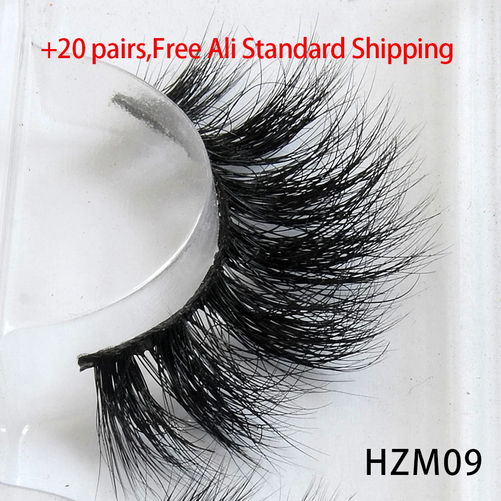 Dropshipping 15-18mm 3D Resuable Dramatic Wispy Mink Fake Eyelashes Makeup Strip False Lashes With Free Eyelash Packaging Boxes