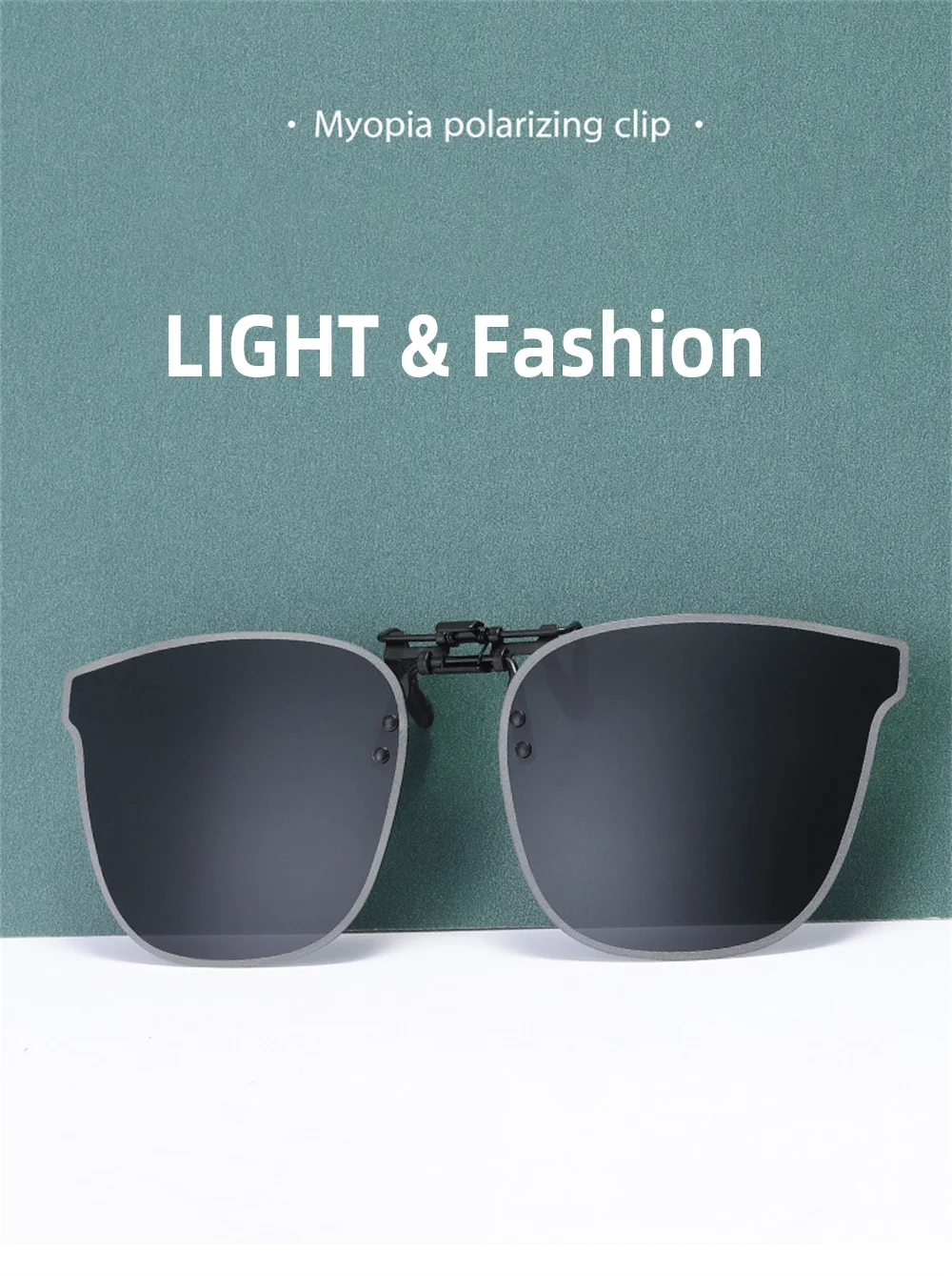 VIVIBEE Große, hochklappbare Sonnenbrille zum Aufstecken, polarisiert, für Herren, klassisch, UV400, photochrome Linse, Sonnenbrille für Damen – Detail 1