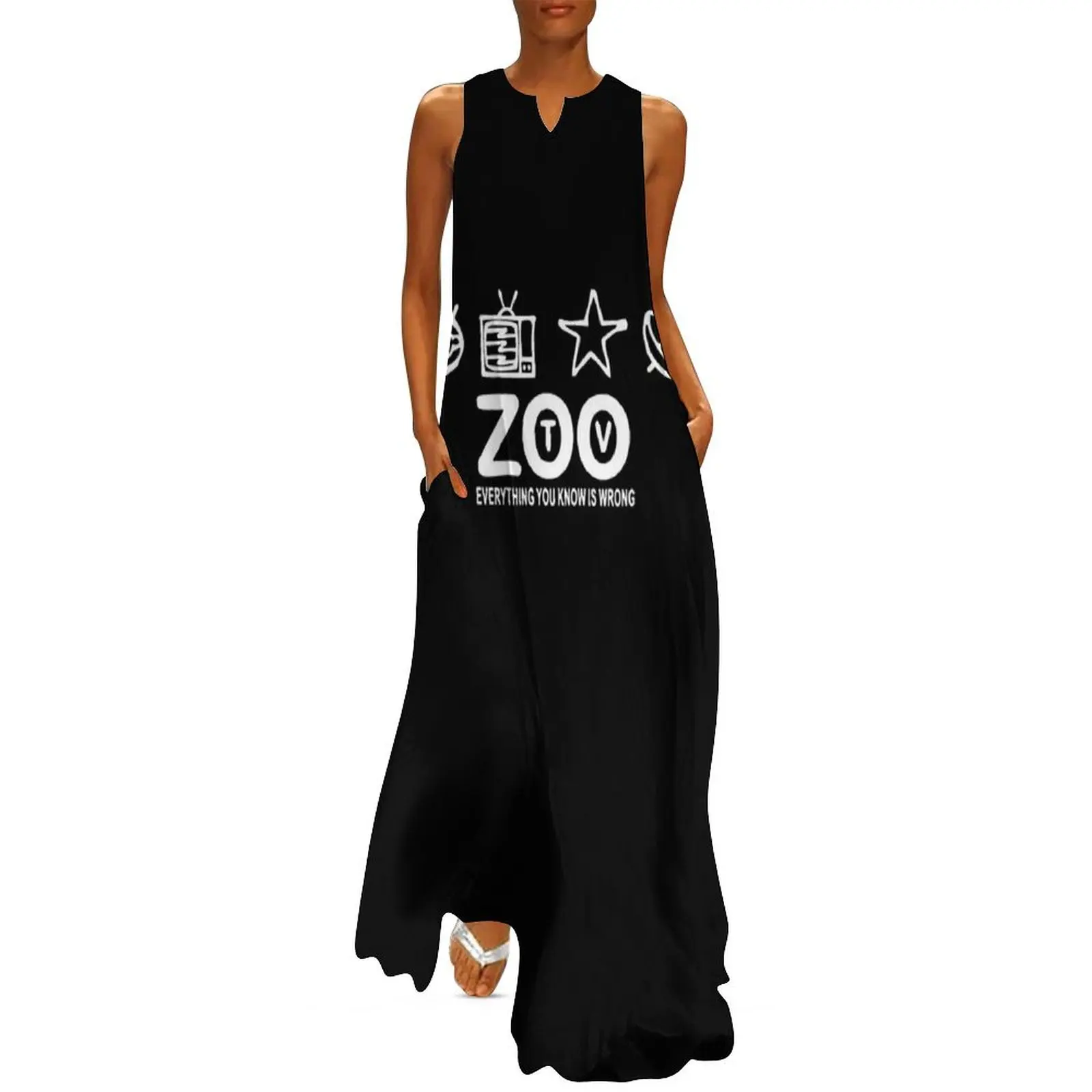 BEST SELLER - U2 - Zoo TV Merchandise Long Dress women's clothing trend 2025 long sleeve dresses purple dress