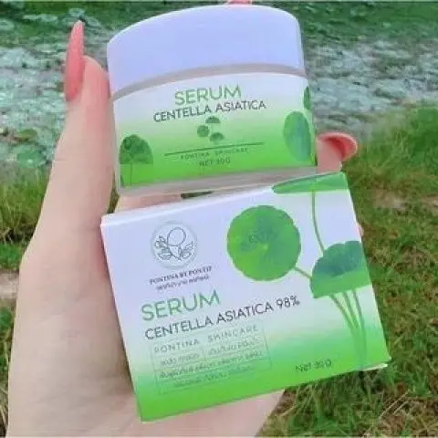 Pontina Thai Cica Clarifying Face Cream, Skin Repair Moisturizer, Brightens Dullness, Fades Dark Spots & Post-Acne Marks