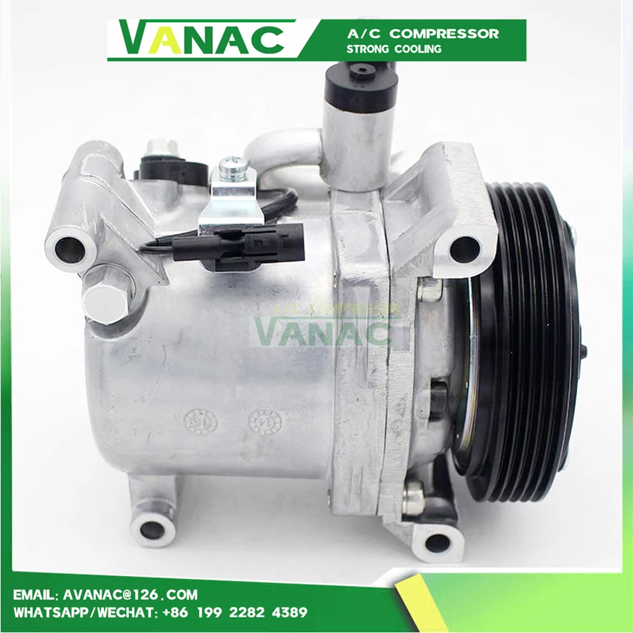 A/C Compressor for Suzuki SX4 Grand Vitara 229 L4 2.0L 9520080JA2 V08A0AA4AJ 95200-80JA2 95201-80JA0 95200-80JA0 V08A0AA4AJ 5PK