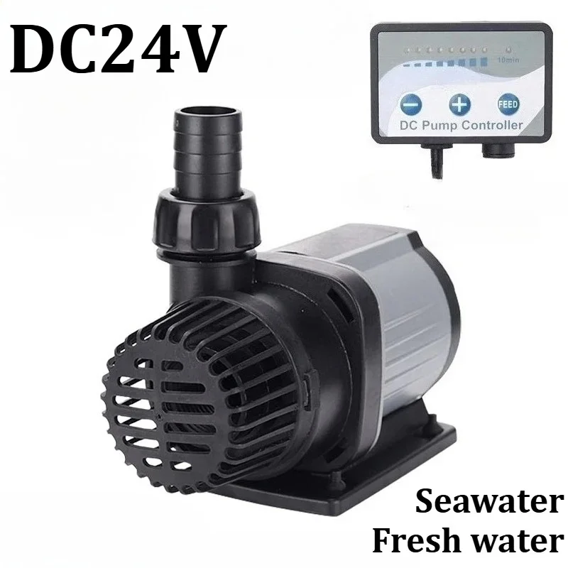 

Погружной насос с переменной частотой, бесшумный и энергоэффективный, регулируемый поток, 1200/2000/3200/4000 л/ч, аквариум/фонтан