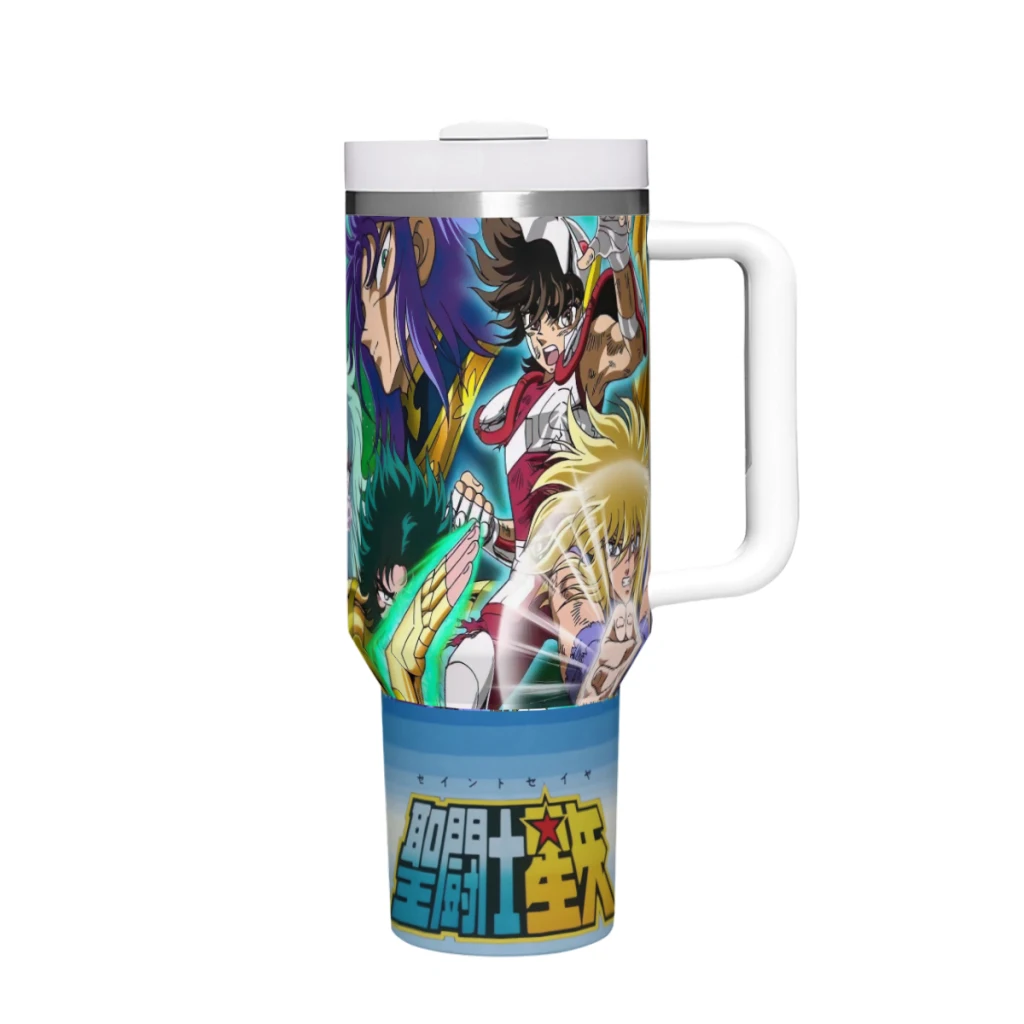 Car Travel Mugs Best-Sell-Anime-Saint-Seiya Stainless Steel 304 Tumbler Water Bottle 40oz/1200ml