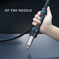 For SUGON 8650/ 8630/8610DX-PRO Hot Air Soldering Station 45 Degree Curved Nozzle 5mm/8mm/10mm Bent Angle Heat NozzleJAS