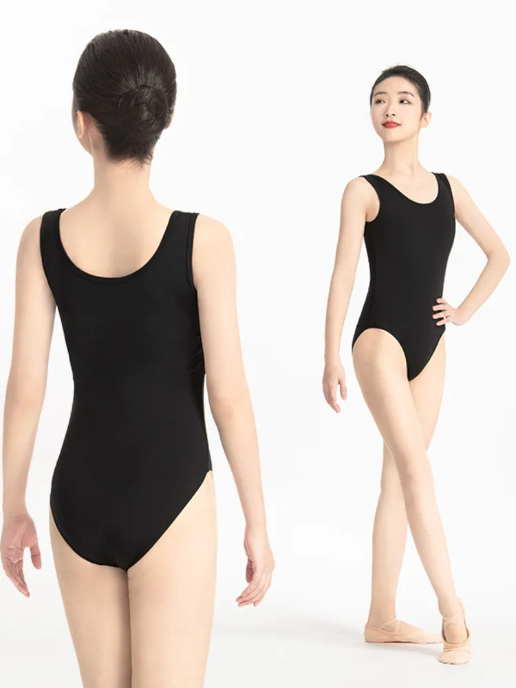 솔리드 컬러 백리스 슬림핏 발레 롬퍼 여성용, 댄스 연습 바디수트, 무대 공연 의상