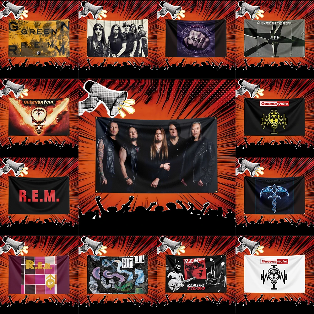 Pink floyd Inspired Rock Music Flag 3x5 FT Polyester Banner For Bedroom Wall Decor Music Fans Gift