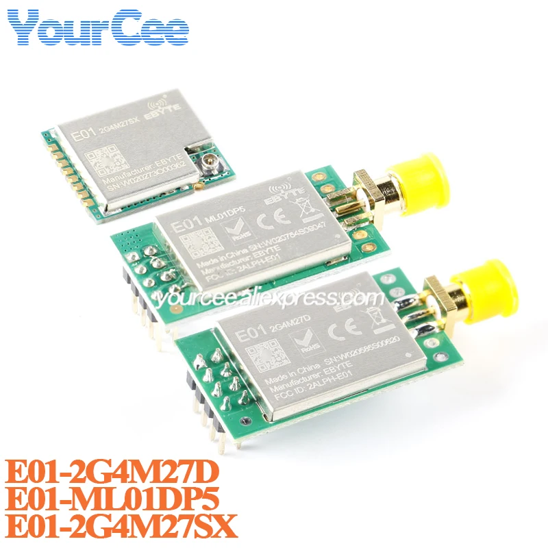 2 قطعة/1 قطعة E01-2G4M27D E01-ML01DP5 E01-2G4M27SX nRF24L01P nRF24L01 PA LNA طويلة المدى 2.4 جيجا هرتز SPI DIP IoT واي فاي وحدة لاسلكية