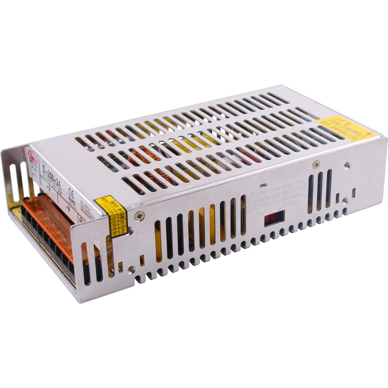 Smun S-250-24 110VAC/220VAC to 24VDC 10A 250W Switching Power Supply With 2 Years Warranty