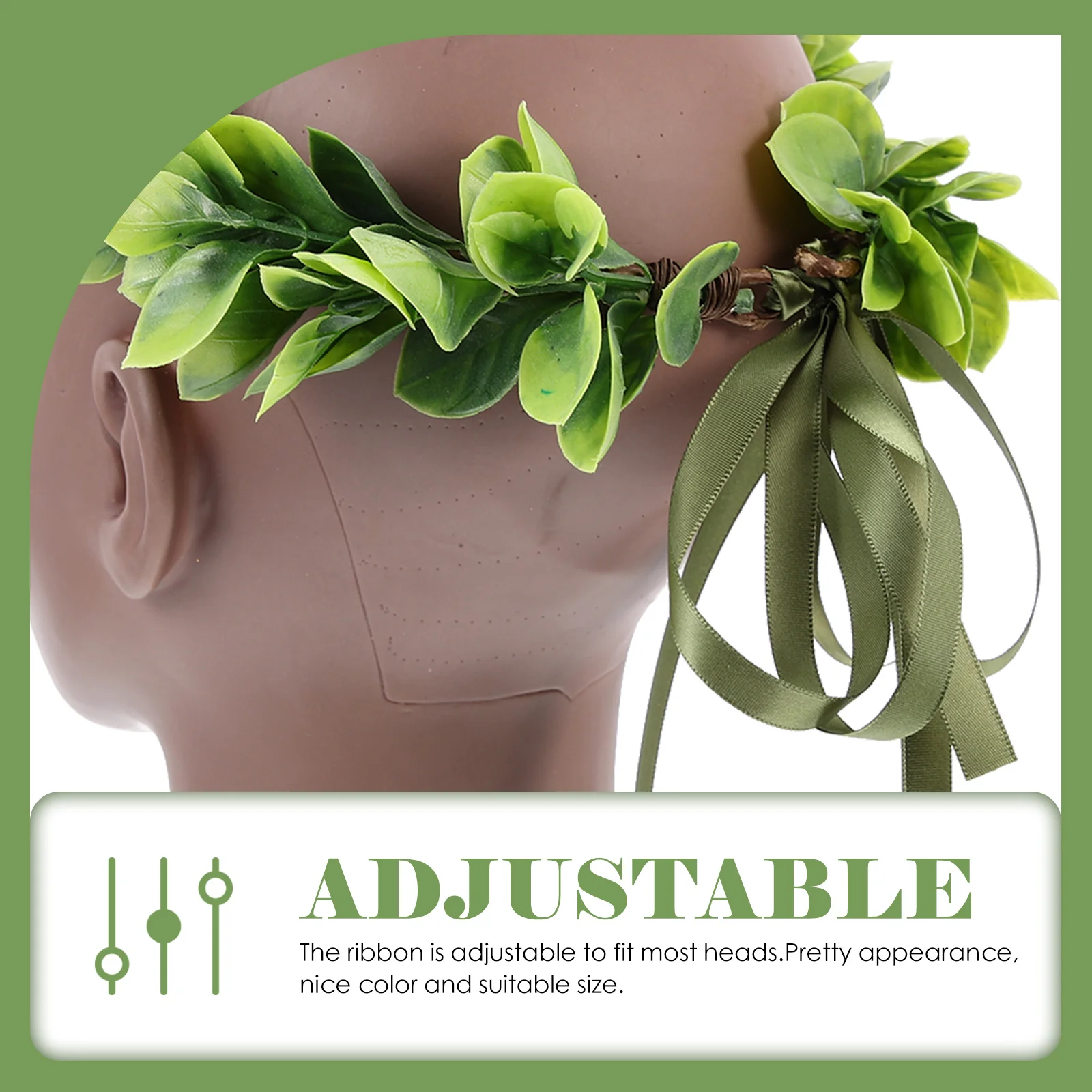 الأخضر الكرمة العروس جارلاند الزفاف عقال يترك العروس جارلاند الزفاف رباط شعر الزفاف عقال حفلة صور الدعامة #6