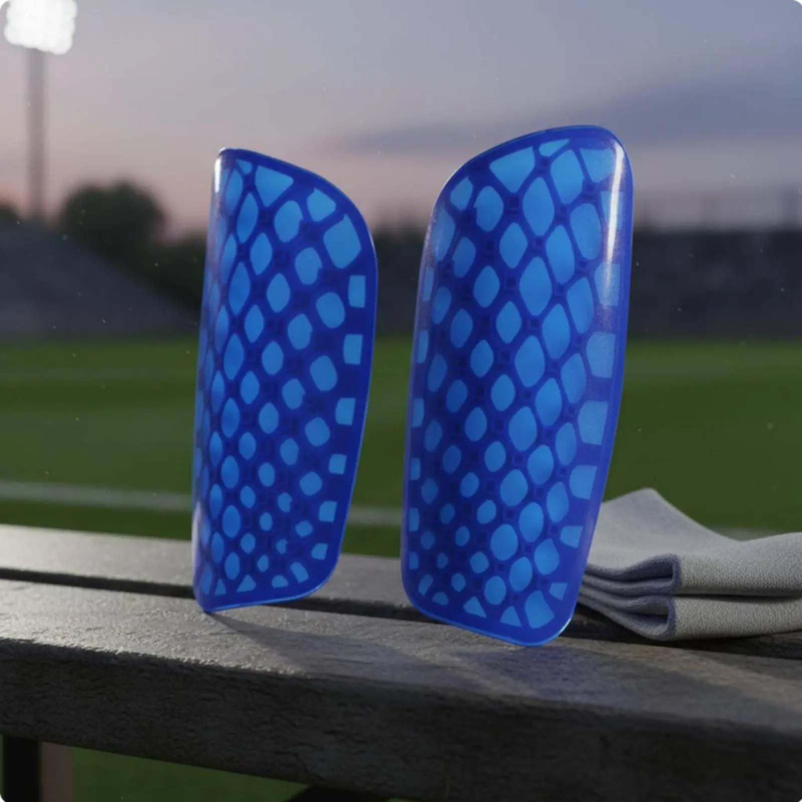 

2 Pieces Sports Shin Pads Lightweight Sports Shin Guards Sports Safety Gear Breathable Ergonomic Design for Matches