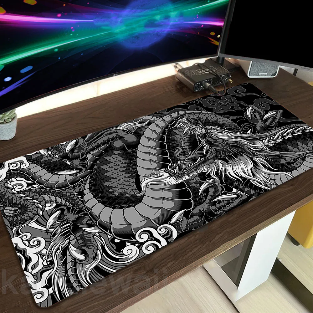 

Japanese Style Drgaon Mouse Pad Grande Mousepad Game Mouse Mat Oni Mausepad Desk Mat Gaming Pc Accessories Keyboard Pads