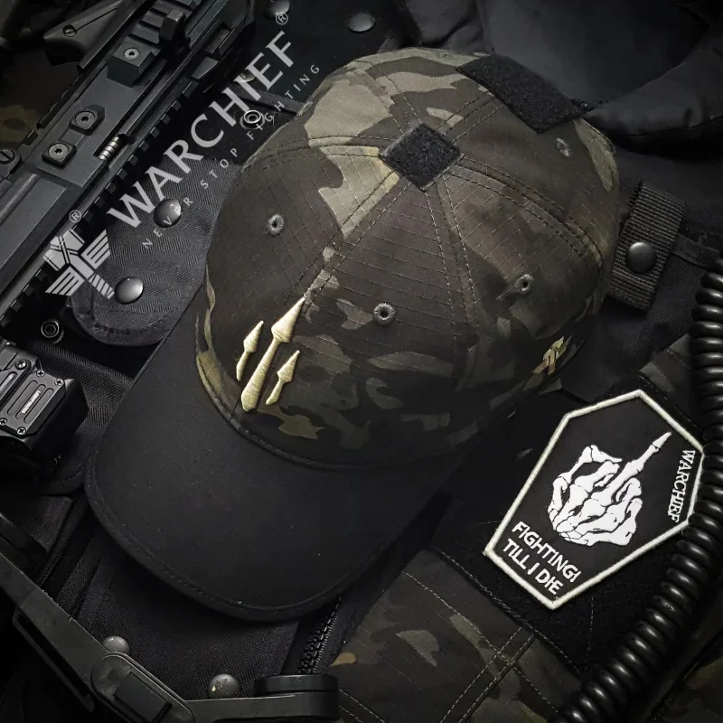 Warchief Poseidon Tactical Operator Caps Sport Outdoor Navy Blue Multicam Black Military Camouflage Baseball Hat