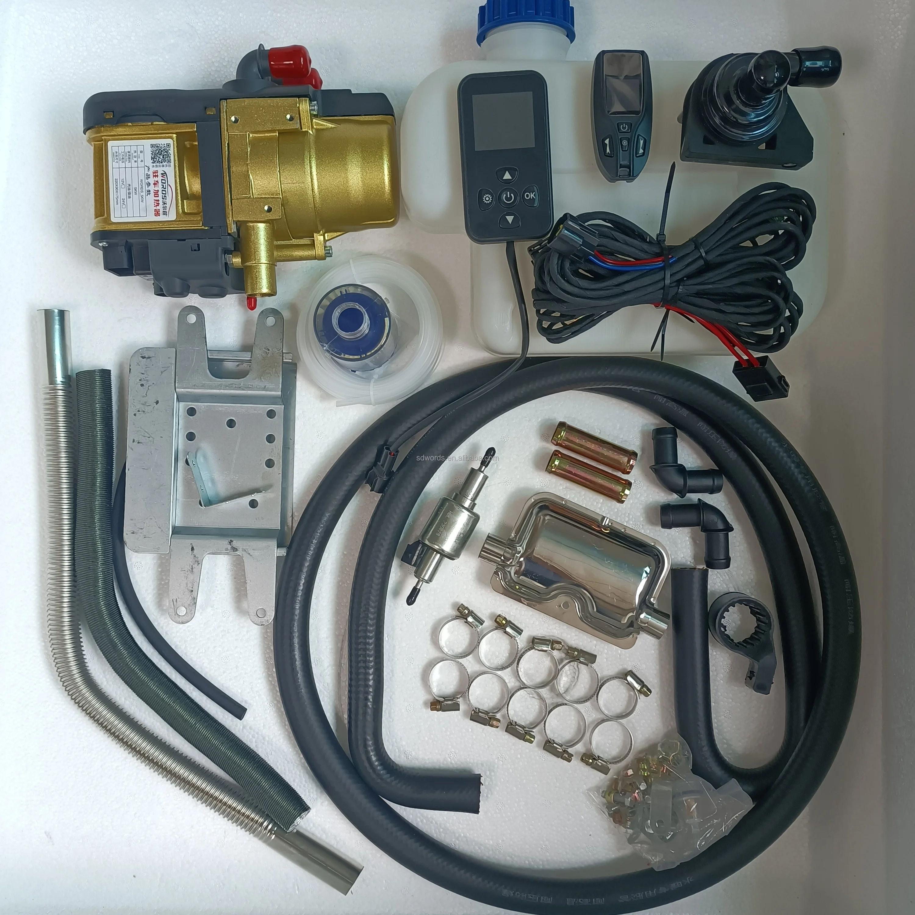 رائجة البيع محرك المبرد التسخين المسبق 5KW 12 فولت 24 فولت ديل سخان مياه التوقف سخان السائل لشاحنة سيارة