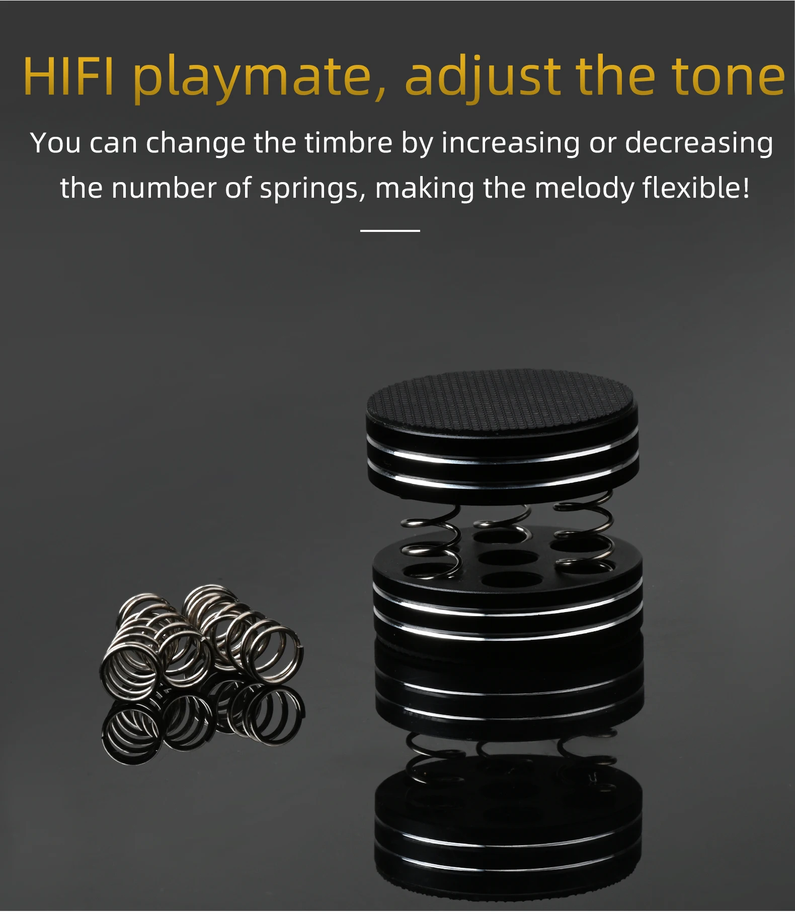 ATAUDIO HiFi Standfüße Audiophile Runde Federdämpfungspads HiFi-Füße Audio-Verstärker Stoßdämpfer-Füße Lautsprecherständer – Detail 5
