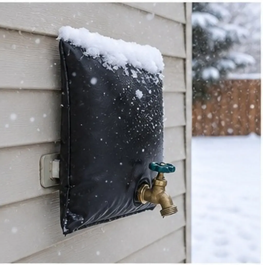 Winter Outdoor Faucet Covers Water Faucet Cover Socks Reusable Insulated Spigot Backflow Wrap Freeze Protection Outdoor Tap