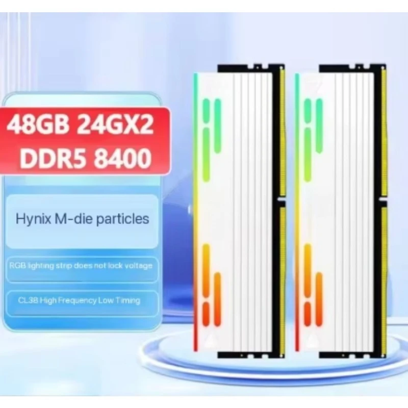 

1.5V UDIMM C26/C28/C36/C38 Rack Memory XMP 288 DDR5 16GB/24GB 6000/8000/8400 Hz Star Bl-ade White R-GB Passive