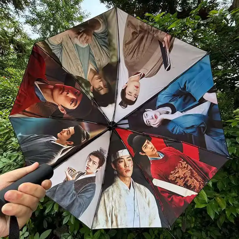 Zang Hai Zhaun Props Xiao Zhan Zanghai Paraplu Zang Hai Opvouwbare zonnescherm Zonbescherming Paraplu Automatische paraplu voor tweeërlei gebruik
