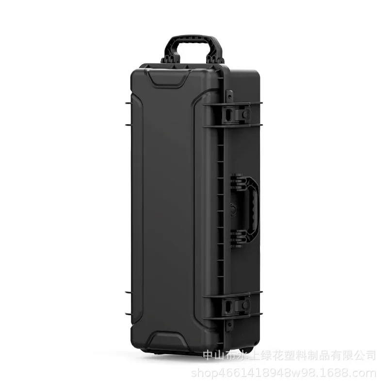 Long portable equipment storage box, large capacity tactical bow and arrow fishing rod protective box with wheels