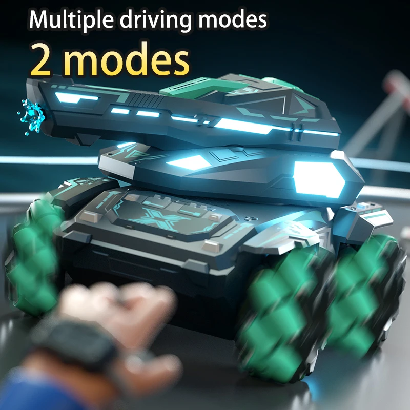 Neue Rc Tanks 2,4G Dual Control Modus Gepanzertes Fahrzeug High Speed Wasser Bombe Induktion Uhr Fernbedienung Doppel Control Spielzeug geschenk für Jungen