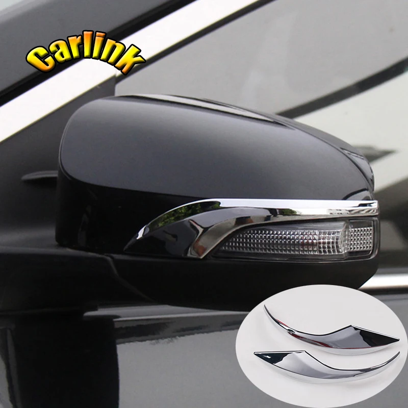 

For Toyota Camry Accessories 2015 2016 ABS Chrome Side Door Rear View Mirror decoration Strip Cover trim Car Styling 2pcs