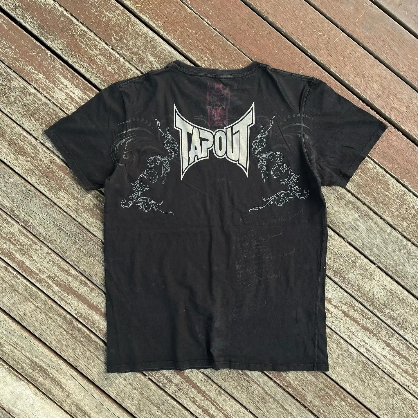 Streetwear Tapout T Shirt Y2K Hip Hop Punk Rock Graphic Print Oversized TShirt Mens Womens Round Neck Cotton Short Sleeve Tops