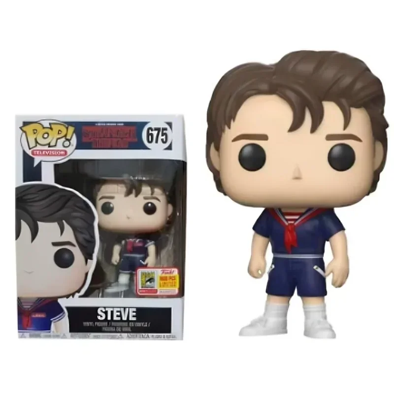 2026 Trending Stranger Funko Pop Figuras de vinilo Robin # 674Steve # 675Demogorgon # 428Dustin # 1420 juguetes coleccionables para regalo de seguidores de la serie