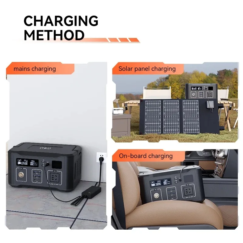 Solar generator 1000 watts hot-selling off-grid portable power station 1KW, with solar panels, for camping solar generator view 4