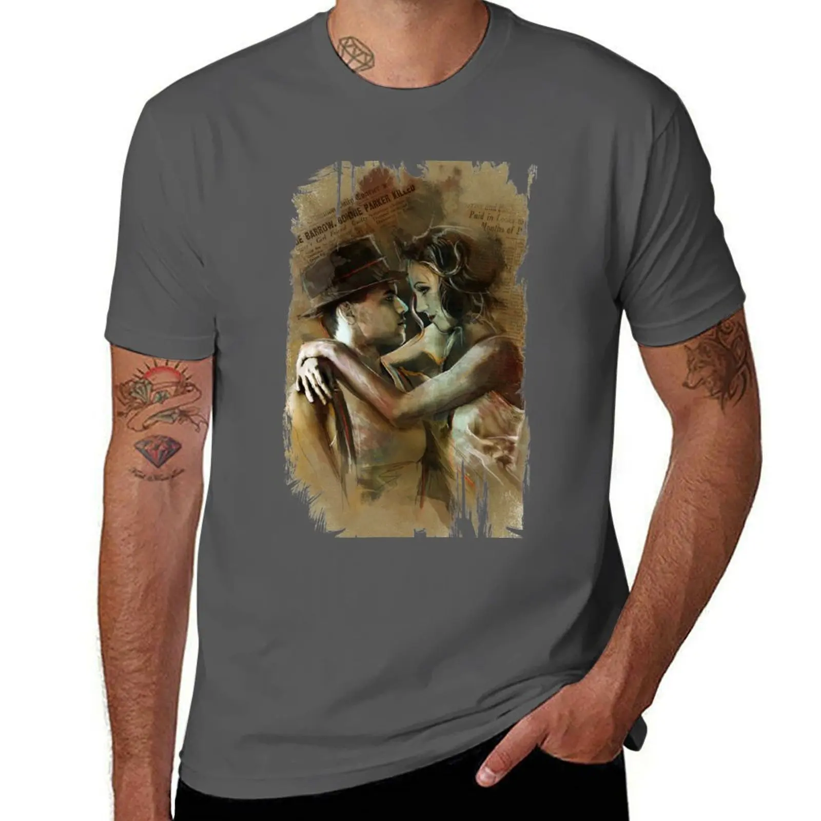 

BONNIE & CLYDE T-Shirt t shirt man casual essential t shirt T-Shirt