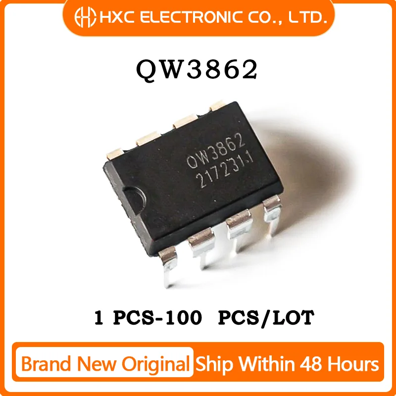 5PCS/10PCS/50PCS/100PCS 100% New QW3862 DIP8 IC CHIP