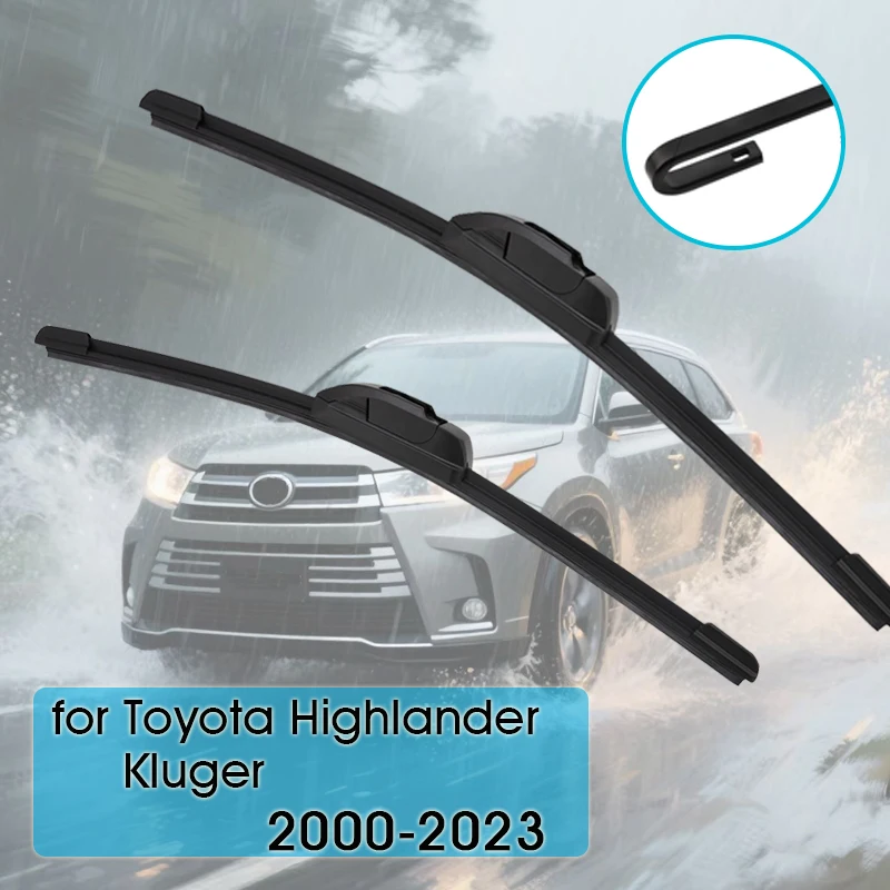 

For Toyota Highlander Kluger xu20 xu40 xu50 xu70 2000-2023 Car Wiper Blade Front Wipers Windscreen Auto KAWOO Wiper Blades