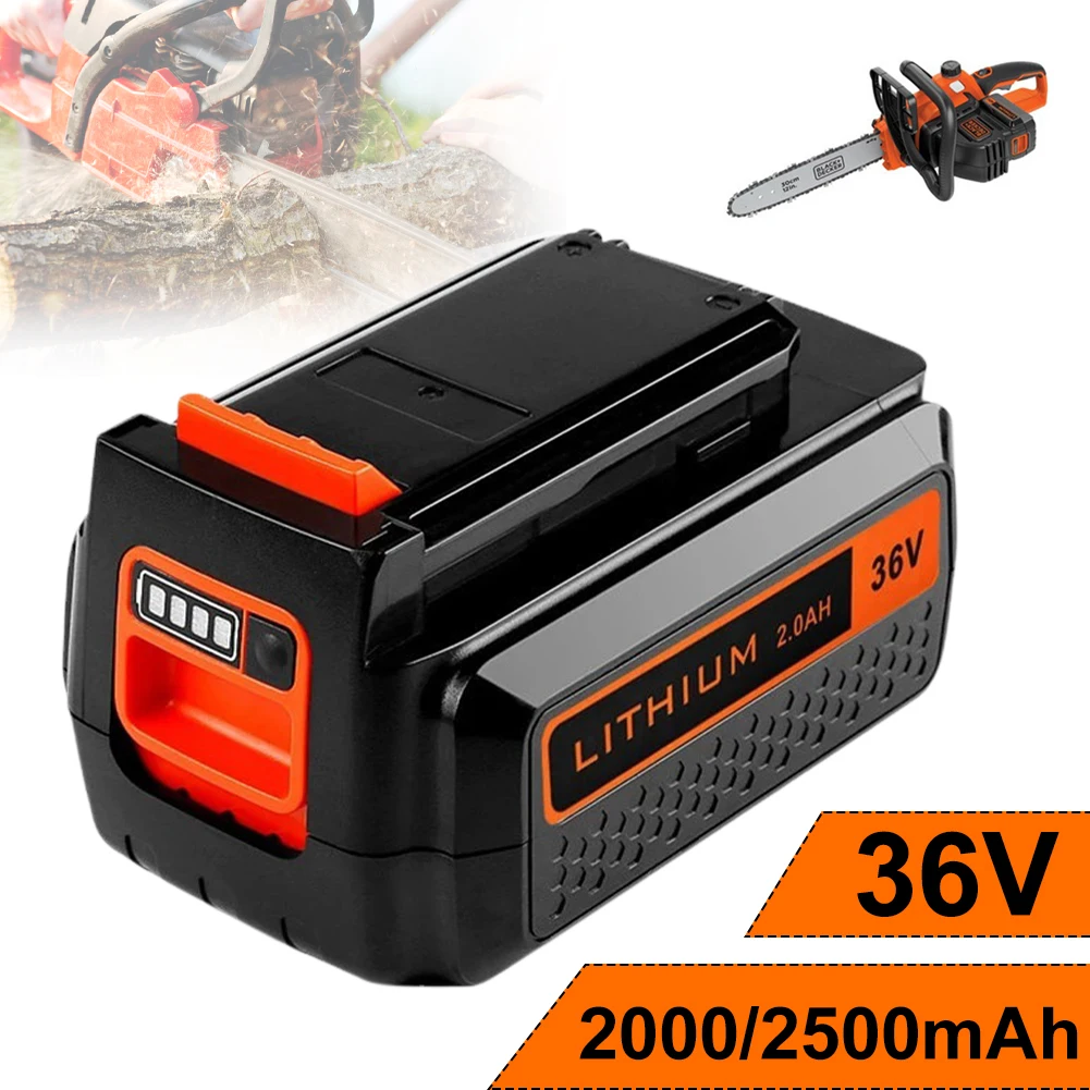 36V 2000/2500mAh Lithium Battery Compatible with Black & Decker BL20362-XJ LBXR36 LBX36 BL20362 LBX2040 36V Power Tools