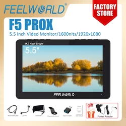 FEELWORLD DSLR Camera Monitor 5.5 Inch F5 PROX 1600nit 1920x1080 4K HD Input Output IPS Touch Screen DSLR Camera Field Monitor