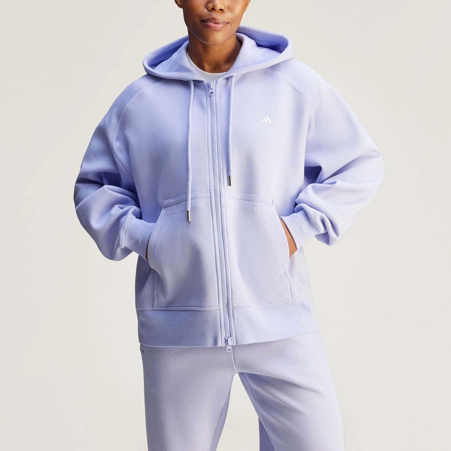 

Adidas genuine new women's sports knitted hooded jacket JN0226