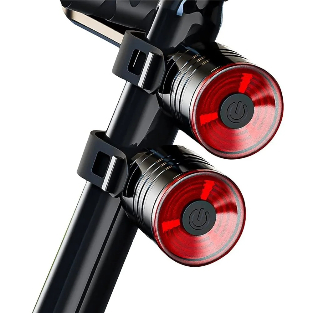 

2pcs Bicycle Tail Light Night Riding Warning Light Waterproof MTB Road Bike Rear Light Battery Powered Cycling Accessories