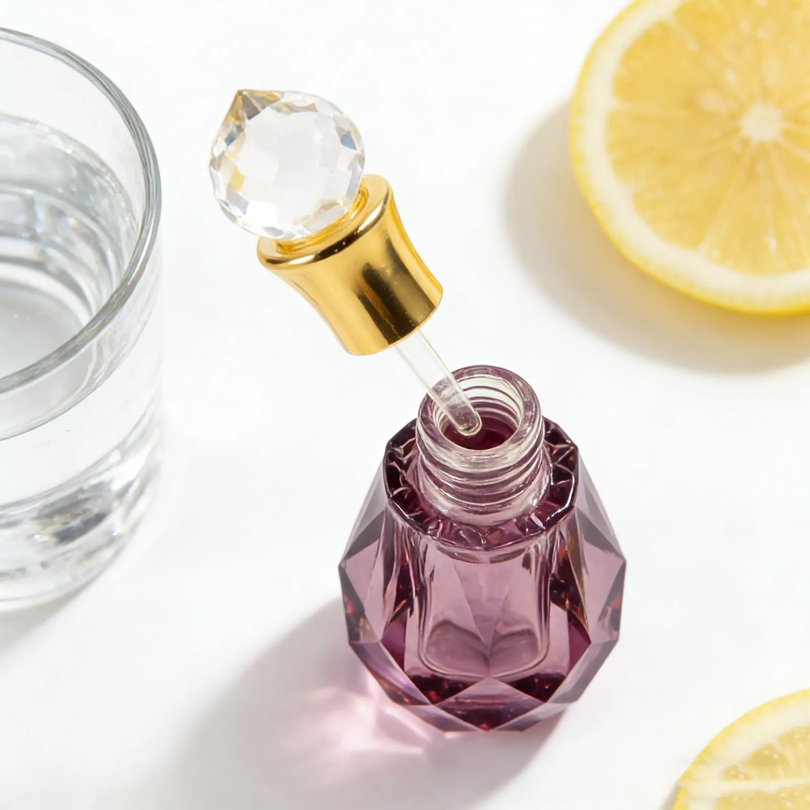 6Ml Refillable Essential Oil Dropper Bottle Crystal Perfume Container Travel Size Leakproof Empty Dropper Bottle for Fragrance view 6