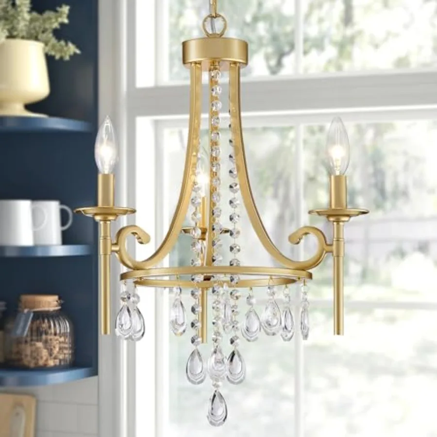 

Candle Chandelier 3-Light Pendant Ceiling Light Modern Lighting Fixture for Bedroom Hallway Bar Kitchen Dinning Living Room Bat