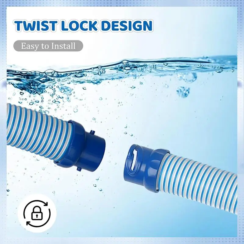 

BA-7 Pack R0527700 39Inch Pool Cleaning Vacuum Hoses, Fast Twist Lock Hose Replacement Kit For Zodiac MX6 MX8