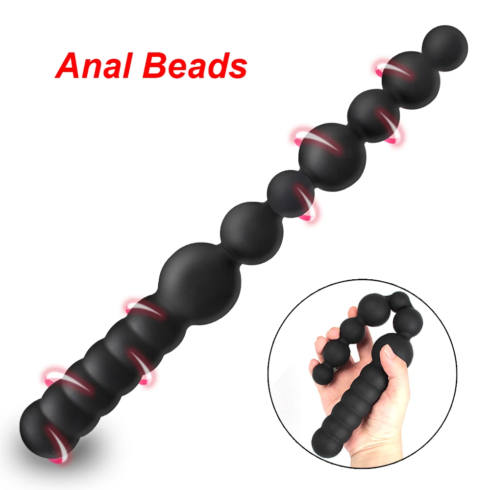 24-45mm Anal Beads For Women Vaginal Balls Men Butt Plug Anus Dilator Long Dildos Female Masturbator Erotic Sex Toys Adult Games