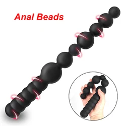 24-45mm Anal Beads For Women Vaginal Balls Men Butt Plug Anus Dilator Long Dildos Female Masturbator Erotic Sex Toys Adult Games