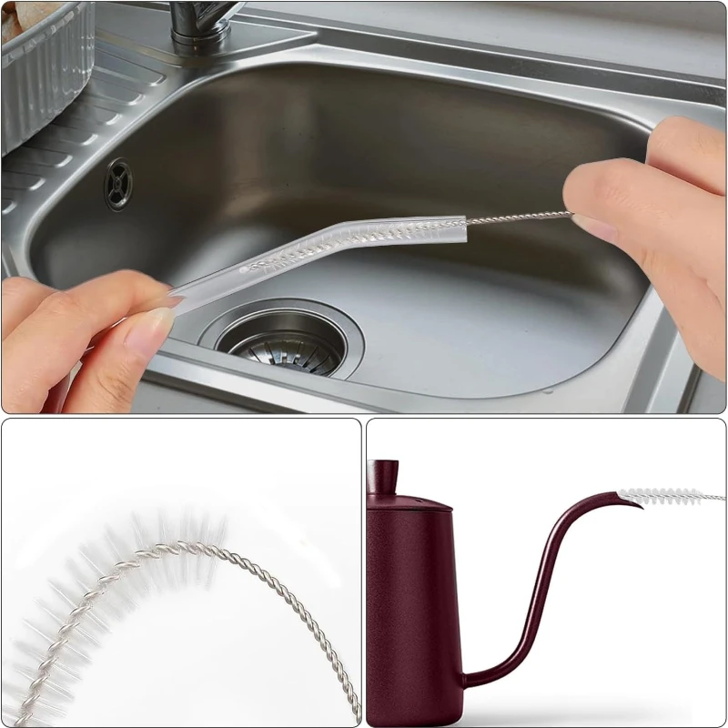 Strohhalm-Reinigungsbürste für Stanley Cup, Lange Flaschenbürste, Edelstahl-Strohhalm-Reinigungsbürste für Babyflaschen & Wasserkocher – Detail 12