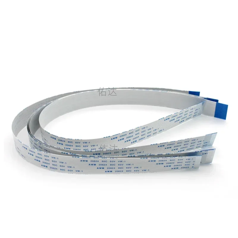 0.5/1.0mm 4/6/8/10/12/14/16/20/26/30/40/50/60ppitch 1000mm 100cm Fpc Ffc Flexible Flat Cable Awm 20624 80c 60v Vw-1 Ribbon Wire