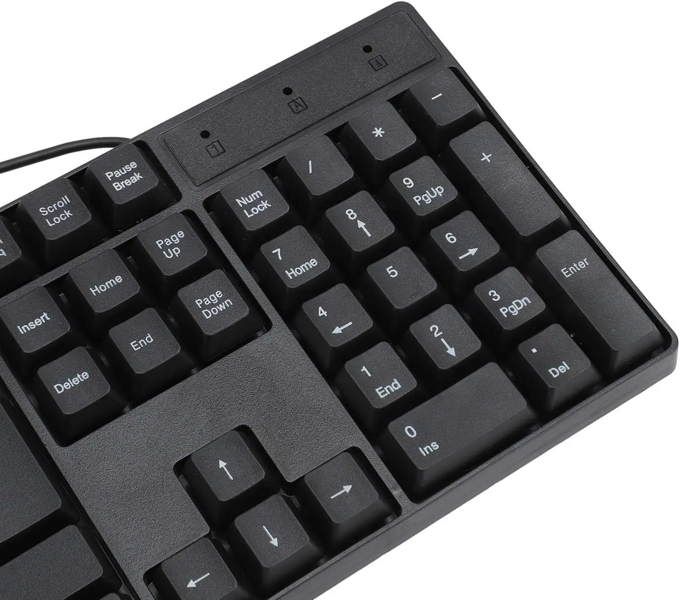 คีย์บอร์ดเกมมิ่งแบบมีสาย USB 104 ปุ่ม ดีไซน์ตามหลักสรีรศาสตร์สำหรับใช้งานในสำนักงานและการเล่นเกม คีย์บอร์ดภาษารัสเซีย สเปน ฝรั่งเศส และอาหรับ