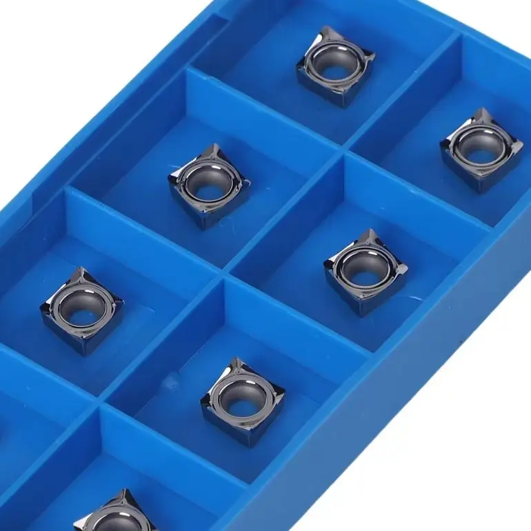 10PCS CCGT060204-AK N01 Carbide Inserts For Aluminum Steel Turning Lathe Tooling CNC Machining Cutting Tips