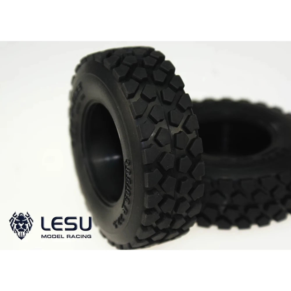 LESU S-1213 & S-1214 1/14 Truck Gravel Tire Suitable for Tamiya 1/14 Mud Dump Truck Tractor Truck 85MM Diameter Tire
